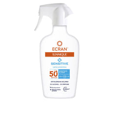Pistola spray Ecran Sunnique Sensitive SPF50+ 270 ml