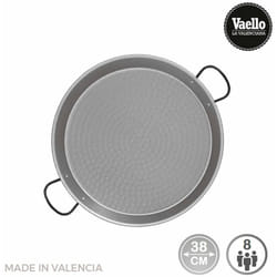 EDM - Padella per paella tradizionale in acciaio lucido ø38cm (8 persone). vaello