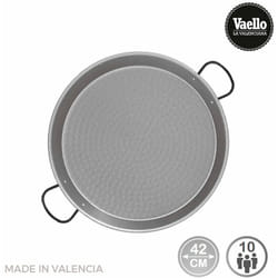 EDM - Padella per paella tradizionale in acciaio lucido ø42cm (10 persone). vaello