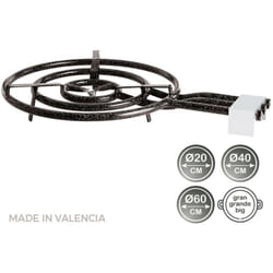 Vaello Campos - Bruciatore a gas butano/propano ø60cm 3 bruciatori. vaello