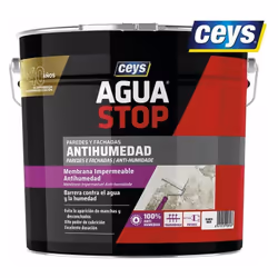 CEYS Aguastop Impermeabilizzante è un prodotto di alta qualità progettato per risolvere problemi di umidità su pareti interne ...
