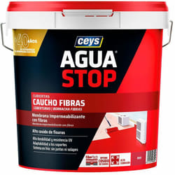 Ceys - Termine d'acqua fibre di gomma rosso 20kg 903305