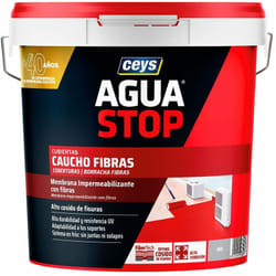 Ceys - Impermeabilizzante fibre di gomma grigio 20kg 903307