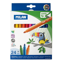 Milan 24 MAXI Beige, Nero, Blu, Marrone, Verde, Grigio, Blu marino, Arancione, Pastello, Pesca, Rosa, Viola, Rosso, Rosa, Colore vaniglia, Viola, Giallo 1 pz