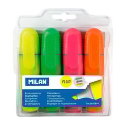 Confezione da 4 marcatori fluorescenti punto biselée milan