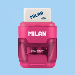 Milan 4703116 temperino Temperamatite manuale Blu, Verde, Arancione, Rosa