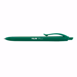 Milan P1, Fermaglio, Penna a sfera retrattile a clip, Verde, 25 pz, Medio