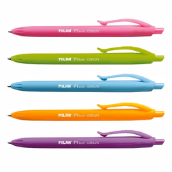 Milan 176555124 Multicolore Penna a sfera retrattile a clip 24 pz - Vista aggiuntiva 2