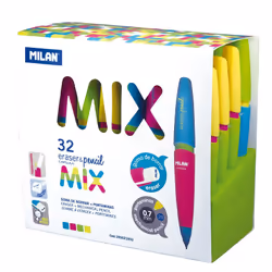 Milan 185021932, Multicolore, Blu, Verde chiaro, Rosa, Giallo, 2B, 0,7 mm, 130 mm, 670 g