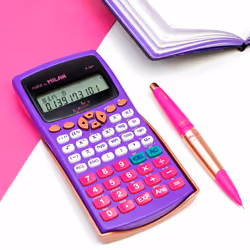 Milan M240 calcolatrice Desktop Calcolatrice scientifica Rame, Viola - Vista aggiuntiva 3