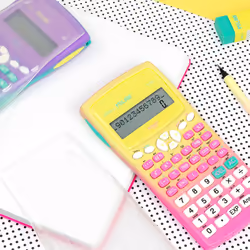 Milan 159110SNPBL calcolatrice Desktop Calcolatrice di base Rosa, Giallo - Vista aggiuntiva 4