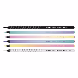 Milan 071522206 pastello colorato Nero, Verde, Lillà, Rosa, Bianco, Giallo 6 pz