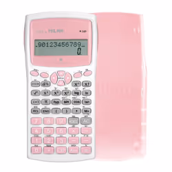 Milan M240, Tasca, Calcolatrice scientifica, 12 cifre, 2 linee, Batteria, Rosa, Bianco