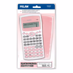 Milan M240 calcolatrice Tasca Calcolatrice scientifica Rosa, Bianco