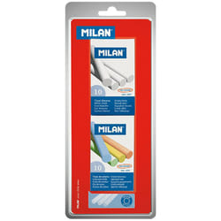 Blister 1 scatola 10 gesso bianco + 1 scatola 10 gesso Milan o
