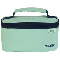Milan - Borsa isotermica per alimenti piccola con 1 contenitore (1,5l) serie 1918, verde o