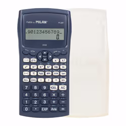 Milan M-240, Desktop, Calcolatrice scientifica, 12 cifre, 2 linee, Batteria/Solare, Blu