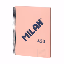Milan 57142E80P, Monocromatico, Rosa, A4, 80 fogli, 95 g/m², Carta rigata