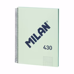 Milan 57143E80GR, Immagine, Verde, A4, 80 fogli, 95 g/m², Copertina rigida