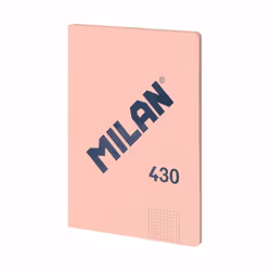 Milan 57243G48P, Monocromatico, Rosa, A4, 48 fogli, 95 g/m², Carta quadrettata