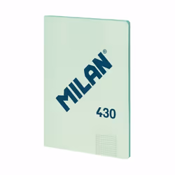 Milan 57243G48GR, Monocromatico, Verde chiaro, A4, 48 fogli, 95 g/m², Carta quadrettata