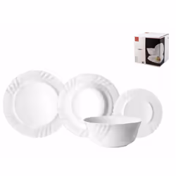 Pengo Ebro, 6 persona(e), Vetro, Bianco, 25,5 cm, 23,5 cm, 20 cm
