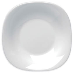 Piatto fondo linea parma rocco bormioli in opalglass bianco quadrato 22.5CM