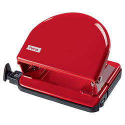 Petrus 33746 perforatore e accessori 20 fogli Rosso