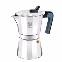 BRA Deluxe 2, Moka, Argento, Alluminio, 1 tazze, 70 mm, 140 mm