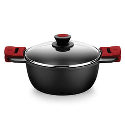BRA Premiere A410328 padella 5,7 L Rotondo Nero, Rosso