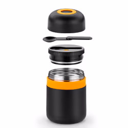 BRA Efficient A198103 thermos e recipiente isotermico 1 L Nero, Arancione