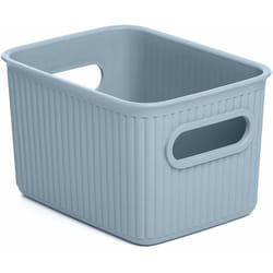 Ta-tay - tatay Cestino Portaoggetti Baobab, 1,5L di Capacita, Polipropilene, Senza bpa, Blu, Dimensione 12,5 x 16,4 x 10 cm