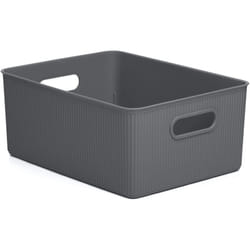 Ta-tay - tatay Cestino Portaoggetti Baobab, 15L di Capacita, Polipropilene, Senza bpa, Grigio, Dimensione 29,4 x 38,5 x 16 cm
