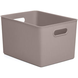 TATAY Cestino Portaoggetti Baobab, 22L di Capacita, Polipropilene, Senza BPA, Tortora, Dimensione 29,4 x 38,5 x 23 cm