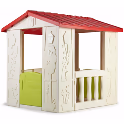 FEBER Happy House, Casetta per bambini da pavimento, 2 anno/i, 2 porta/porte, Beige, Verde, Rosso