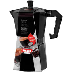Ibili - Moka express Bahia nera, 1 tazza, 50 ml, alluminio