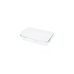 Vassoio Rettangolare Kristall, Dimensioni esterne: 34 x 21 x 6 cm, Trasparente - Ibili