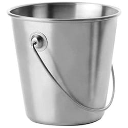 Cubo Inox 9 cm, Acciaio Inossidabile, Blu - Ibili