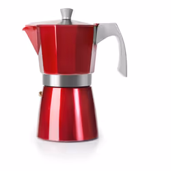 Ibili 623206 caffettiera manuale Moka 0,3 L Rosso, Acciaio inox - Vista aggiuntiva 2