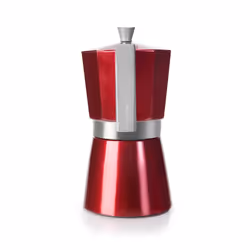 Ibili 623206 caffettiera manuale Moka 0,3 L Rosso, Acciaio inox - Vista aggiuntiva 3