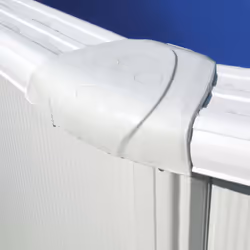 Gre Man. Piscina ovale serie Fidji, mis. 527 x 500 x 122 cm parete acciaio, colore bianco, interno in pvc, include filtro e scala di sicurezza - Vista aggiuntiva 7
