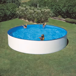 Gre KITWPR352E, 7690 L, Piscina con bordi, Scala, Blu, Bianco, 46,9 kg