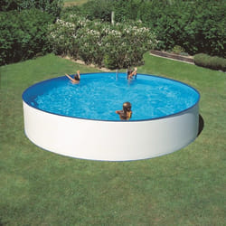 Gre KITWPR352E piscina fuori terra Piscina con bordi Piscina rotonda 7690 L Blu, Bianco