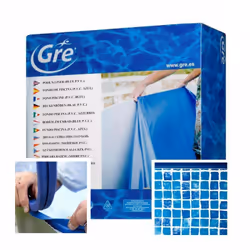 Caratteristiche del prodotto:Liner con decorazione gresite per piscina rotonda in acciaio con altezza 132 cmSistema a incolla ...