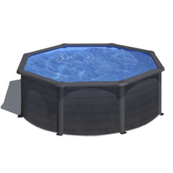 Gre Piscina Tonda Con Decorazione Grafite 350xh132 cm