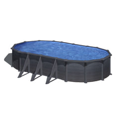 Gre Piscina Ovale Con Decorazione Grafite 730x375xh120 cm