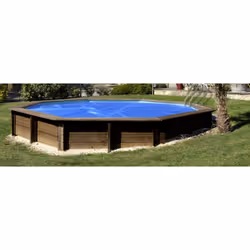 Gre CV800002, Rotondo, Blu, Polietilene, 3,37 m