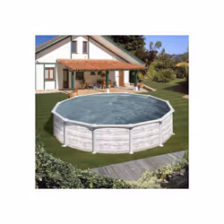 Piscina fuori terra tonda della Gre con pareti in acciaio Nuove design di decorazione nordica e garanzia 5 anni La piscina fu ...
