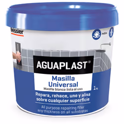 Aguaplast tubo pate universale 1kg pate prete per l'uso per riparare, redo, unificare e liscio su tutti i tipi di materiali. ...