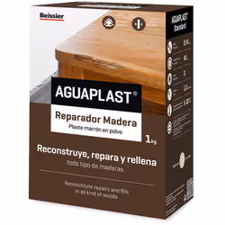 Aguaplast riparatore in legno da 1kg di pate in polvere per la riparazione di legno in grandi spessori, riparare e riempire c ...